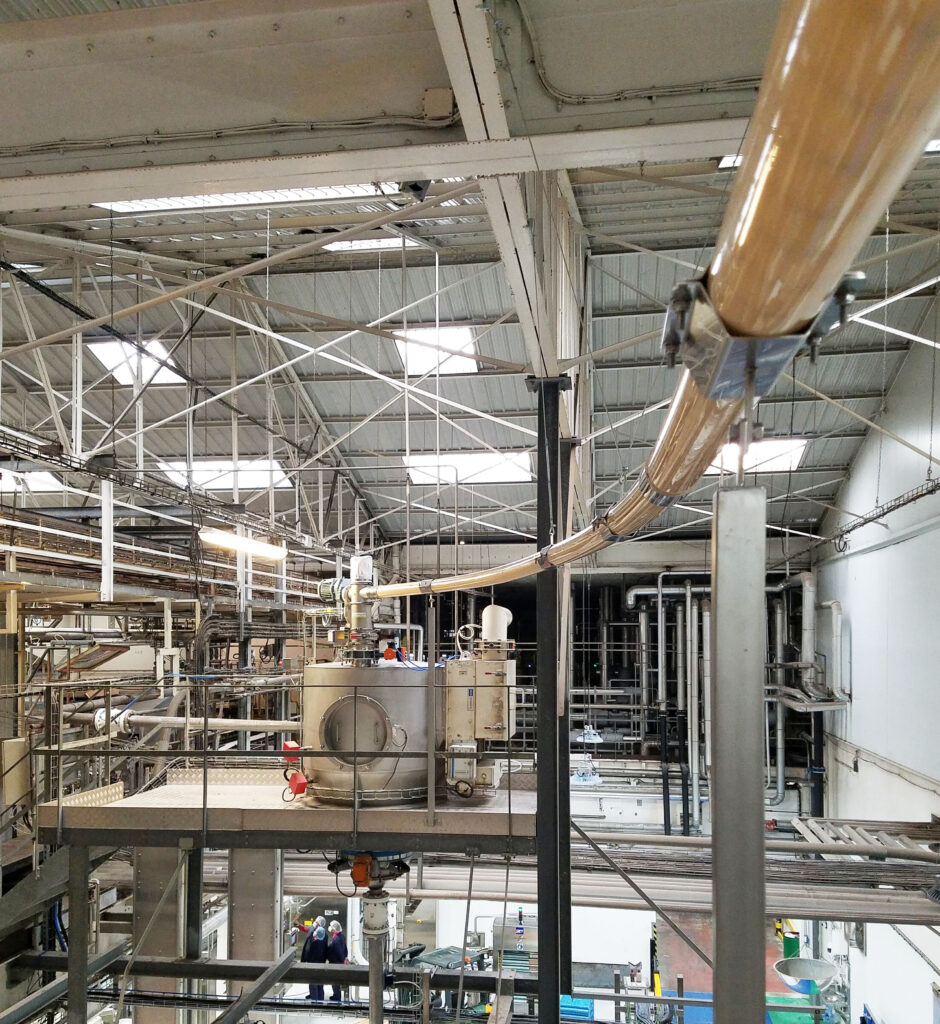 tubes souples de transfert de poudre - manutention des poudres