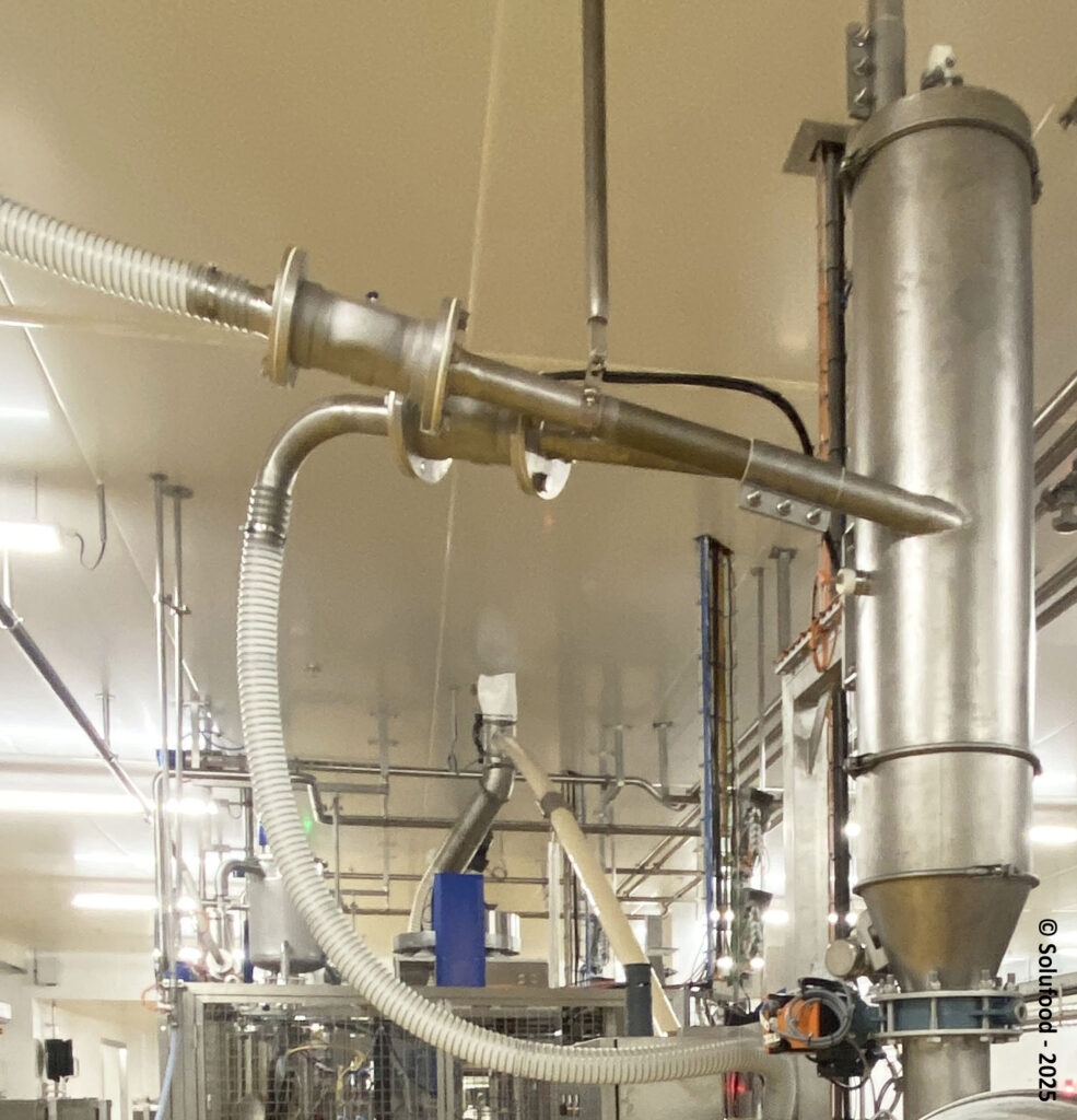 Transport pneumatique - savoir-faire SOLUFOOD